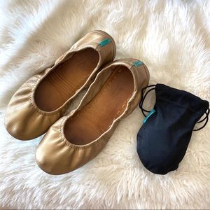 Tieks Classic Metallic Gold Flats